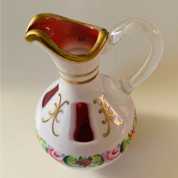 Bohemia Art Glass Czech Cased Glass 6” - Picture 3 of 11